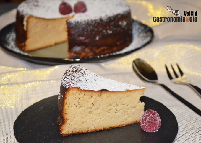 Tarta de queso y turrón de Jijona