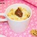 Bizcocho de avena y Nutella en taza