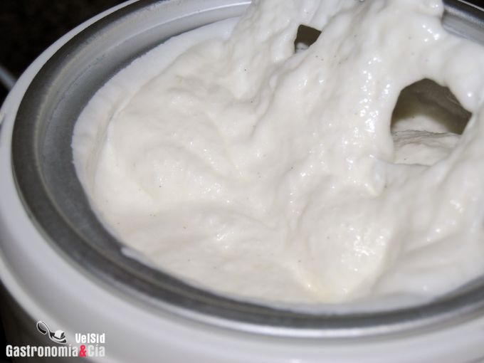 Yogur helado sin grasas