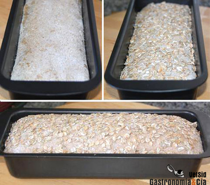 Pan de centeno y pipas de girasol