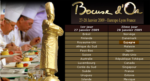 Ángel Palacios estará en el Campeonato Mundial Bouse d’Or Bouse d’Or 2009