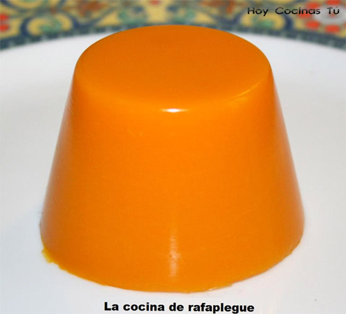 Flan de calabaza (cuajado con agar agar)