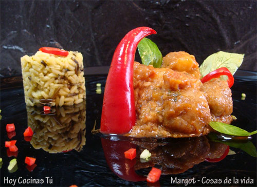 Albóndigas con salsa de calabaza