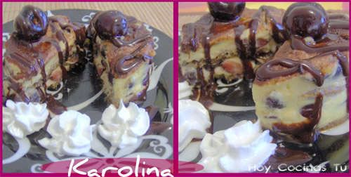 Tiramisú de cerezas