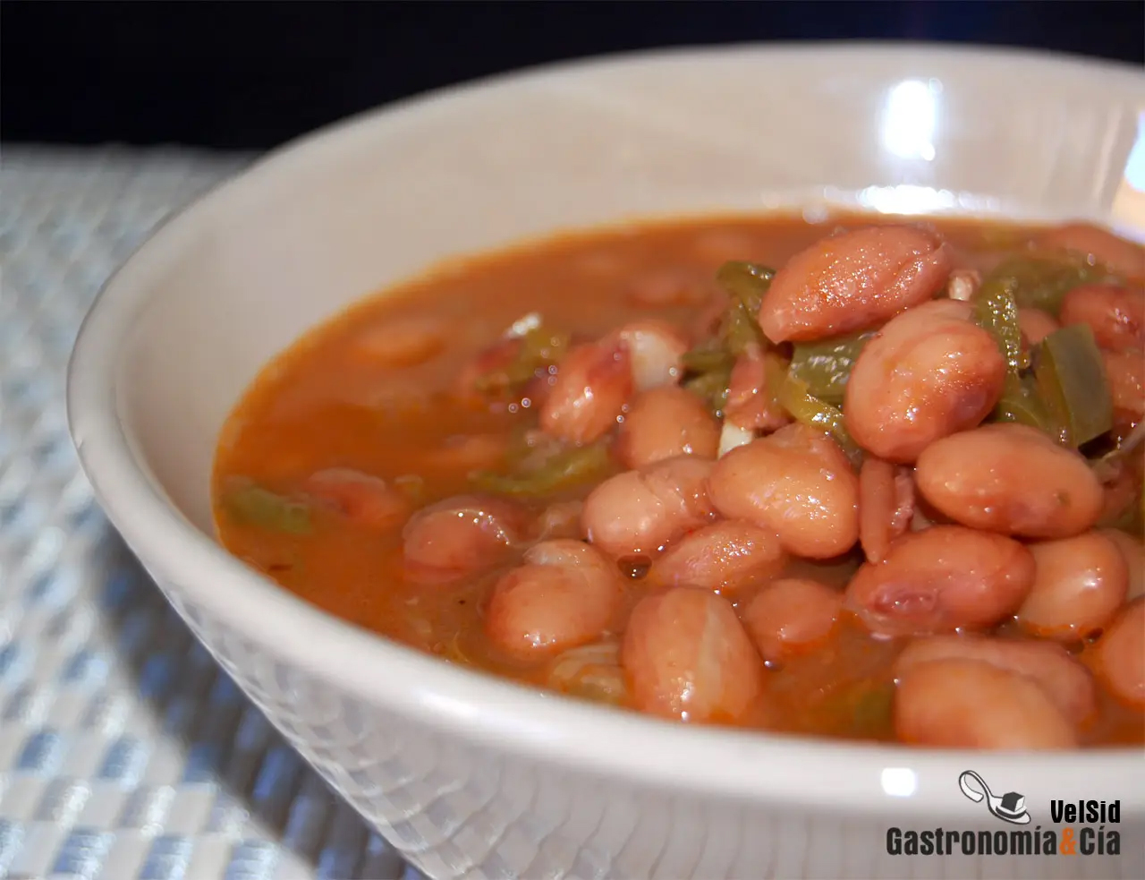 Receta de Judías pintas con pisto