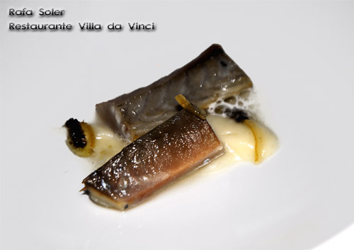 Arrocito de caballa, apionabo, limón, aceitunas e hinojo