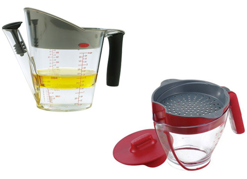 Jarra medidora y separador de grasas