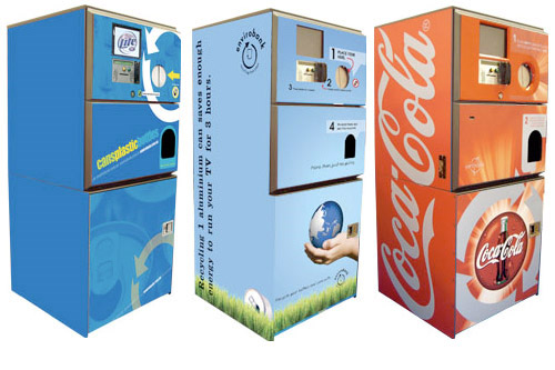 Máquinas expendedoras de reciclaje