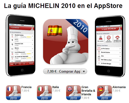 Guía Michelin para iPhone