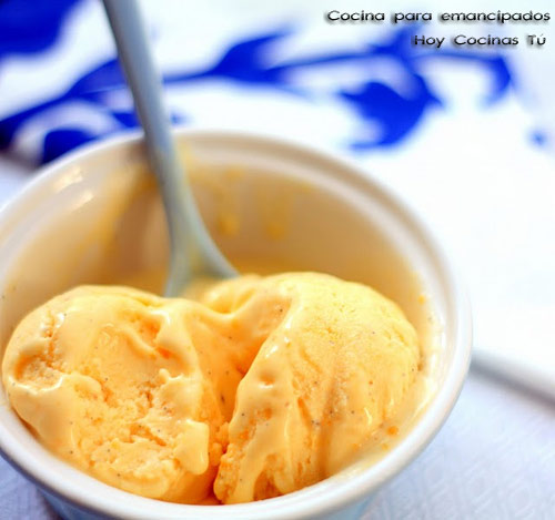 Helado de vainilla