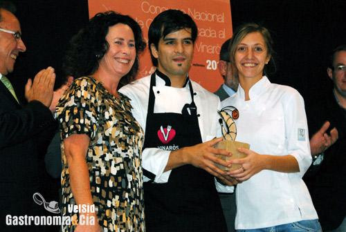 Juan Pablo di Maggio y Laura Brandaris, Langostino de Bronce Restaurante La Seu de Dénia (Alicante)