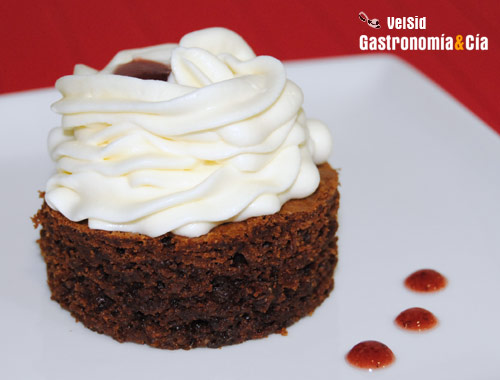 Bocadito de chocolate con mascarpone y coulis de frutos rojos, Premio Santa Rita