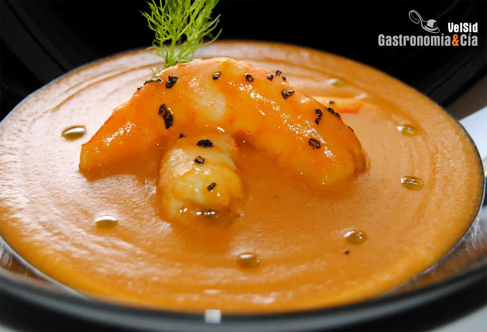 Receta de bisque de langostinos, elaboración paso a paso
