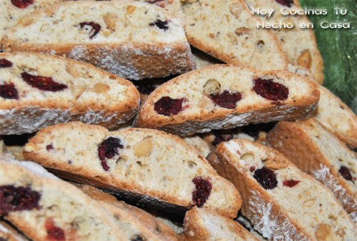 Biscotti de frutos secos y arándanos Hoy Cocinas Tú