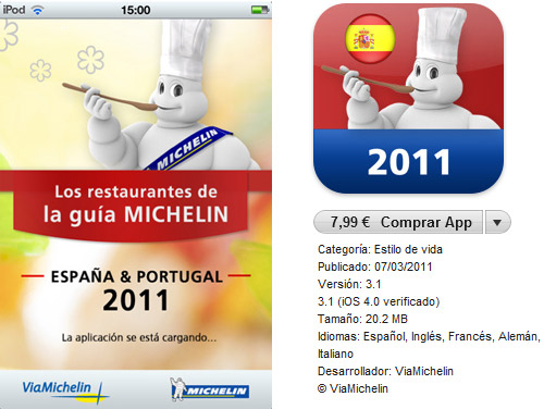 Guía Michelin para iPad