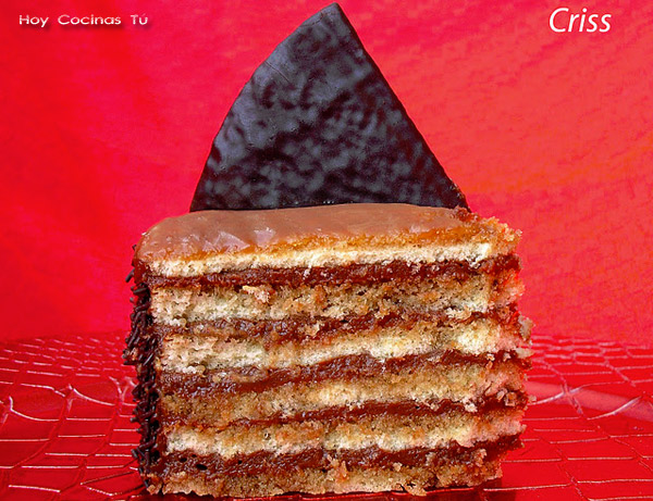 Tarta Dobos con dulce de leche Hoy Cocinas Tú