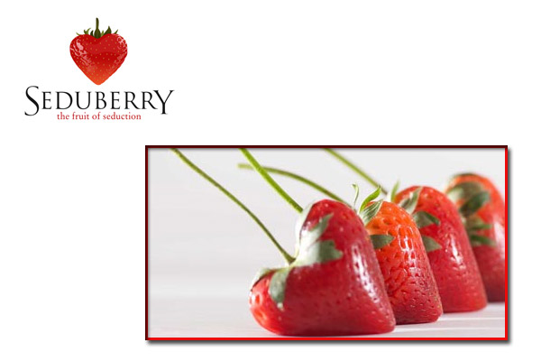 Fresas con forma de corazón