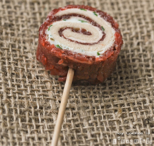 Piruletas de carpaccio Hoy Cocinas Tú