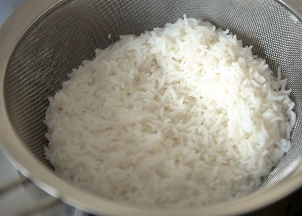 Receta de arroz para sushi al microondas