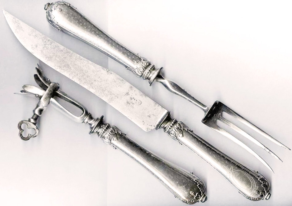 manche à Gigot (2) - argent massif - Catawiki
