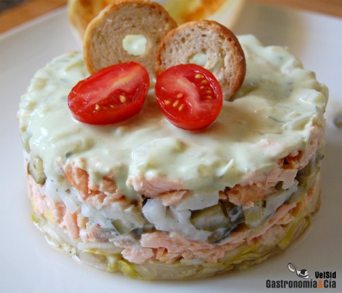 Receta de Ensalada de salmón y endivias