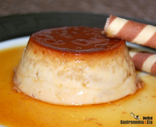 Receta de Flan de castañas