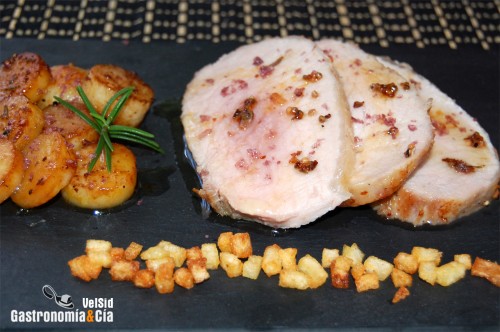 Receta de Lomo al horno con patatas