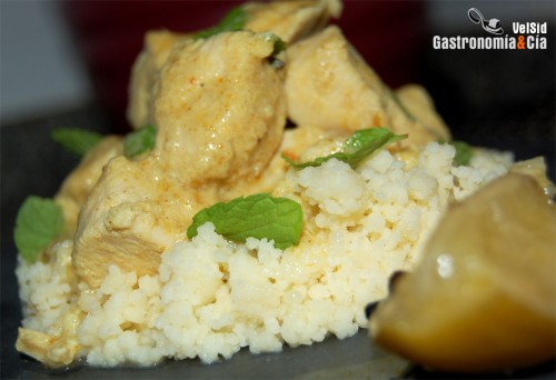 Receta de Pollo al curry verde con coco