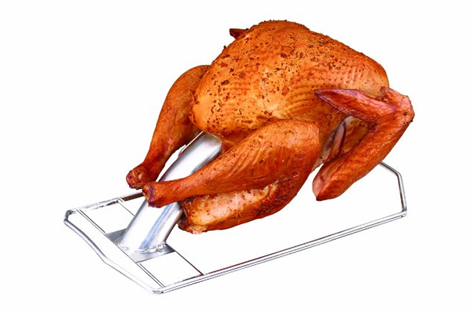 Soporte para asar pavos con infusionador