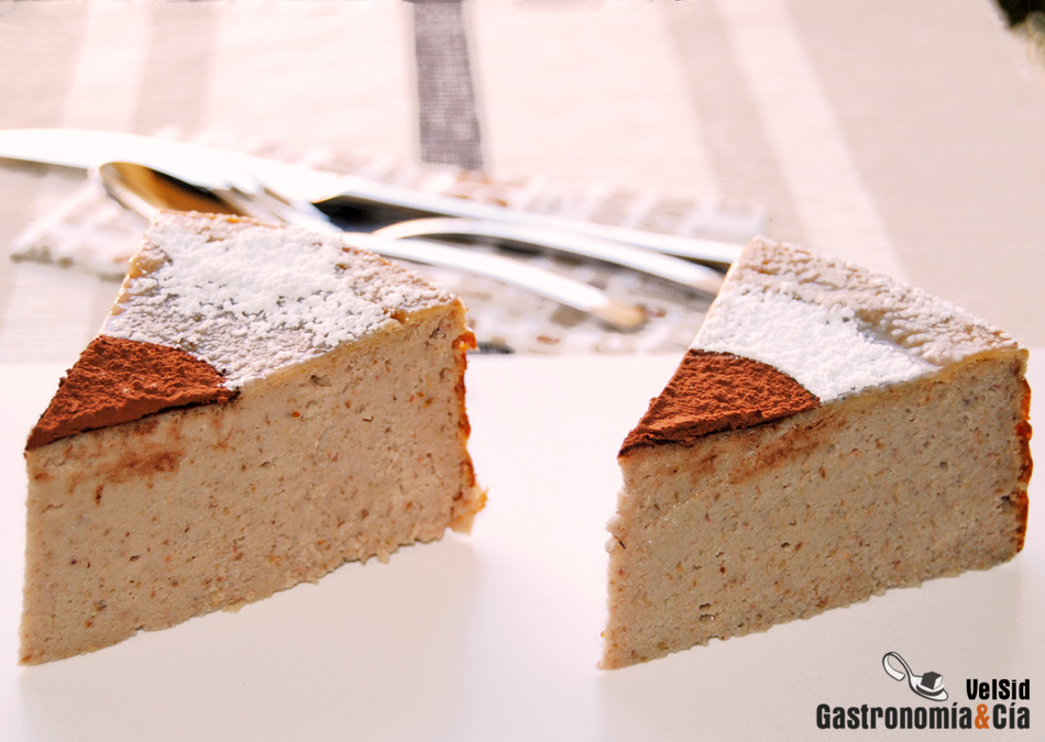 Receta de Tarta de queso y castañas