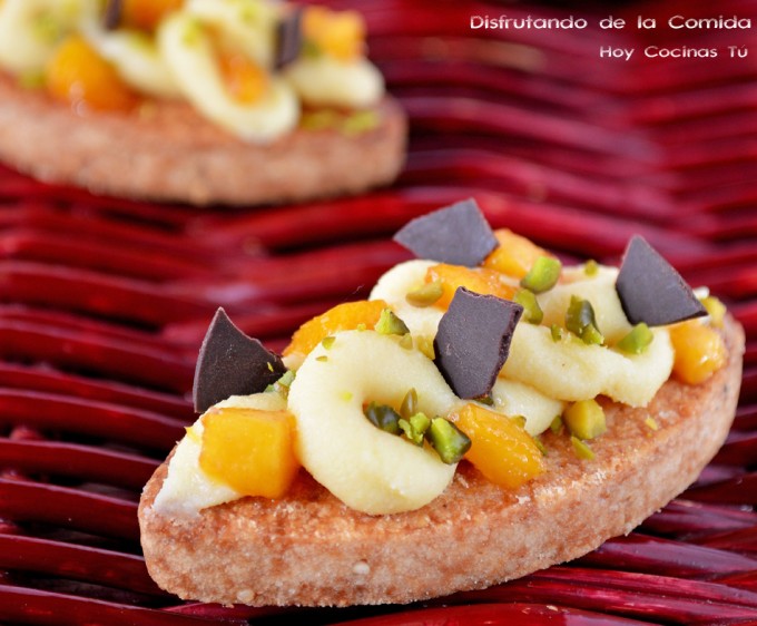 Galletas de sésamo con chocolate blanco