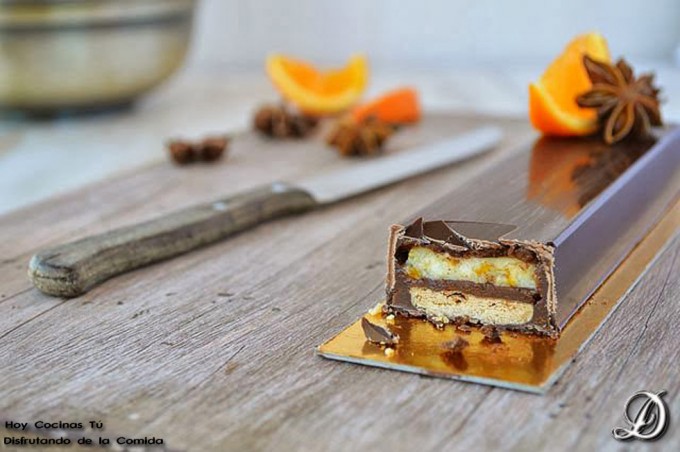Turrón de chocolate mandarina y anís