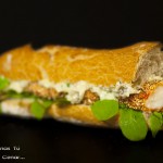 Bocadillo de gambas al estilo de Louisiana