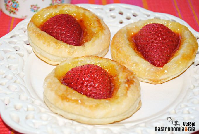 Tartaletas con fresas