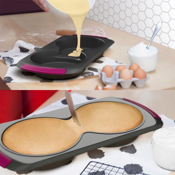 Molde dos bizcochos en uno Molde dos bizcochos en uno