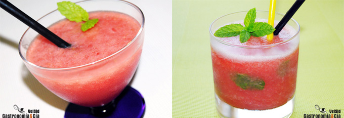 Cóctel con sandía