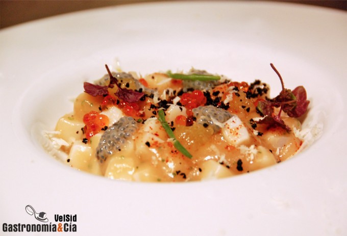 Risotto de txipirón sin arroz