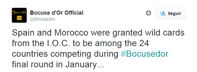 Bocuse d'Or Alberto Moreno