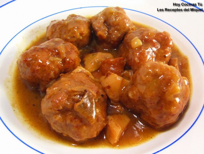 Hoy Cocinas Tú: Albóndigas con avellanas y ceps Albóndigas con setas