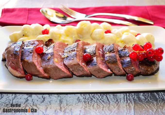 Pato con gnocchi de patata y vainilla