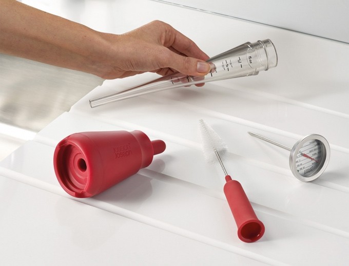 Termómetro para asados con rociador de salsas