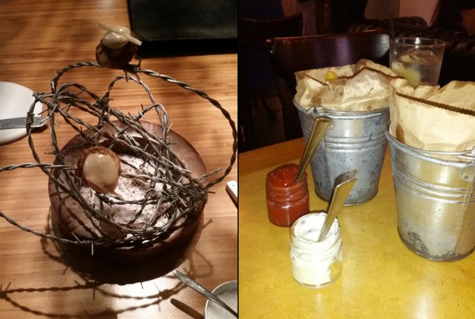 Comida mal presentada en el Reino Unido