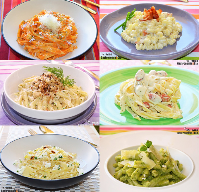 Recetas de espaguetis, macarrones y otros tipos de pasta