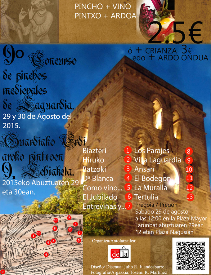 Concurso de Pintxos Medievales de Laguardia 2015