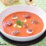 Salmorejo con anchoas, aguacate y mozzarella