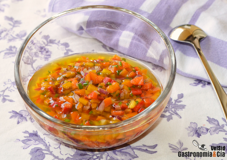 Vinagreta de pimientos