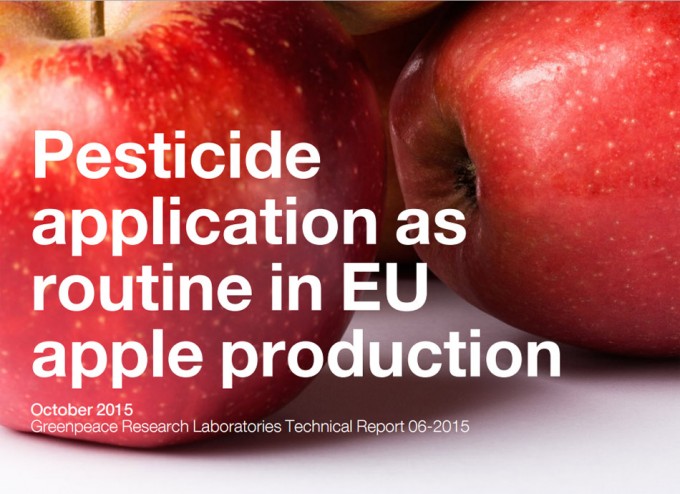 Pesticidas en las manzanas
