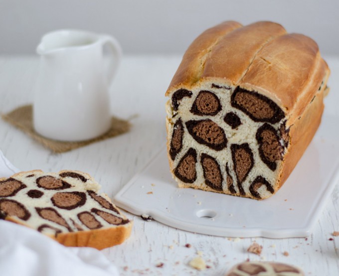 Leopard print bread
