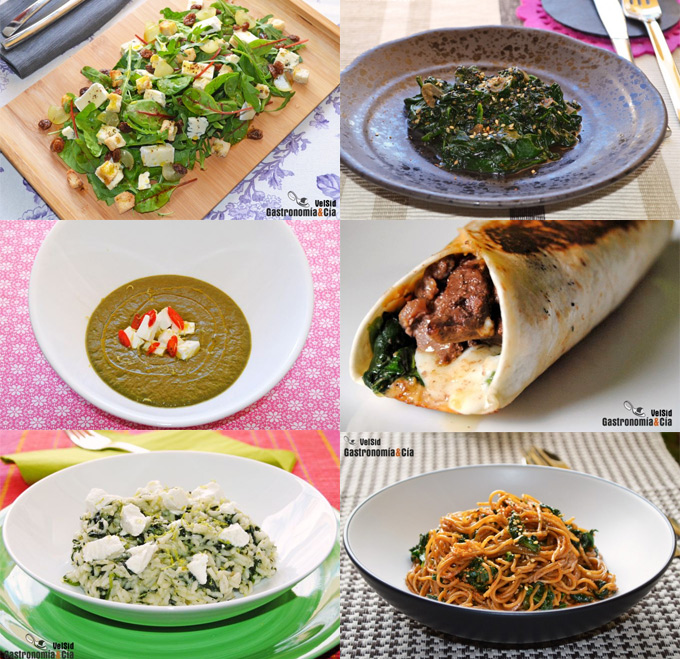 Recetas con espinacas