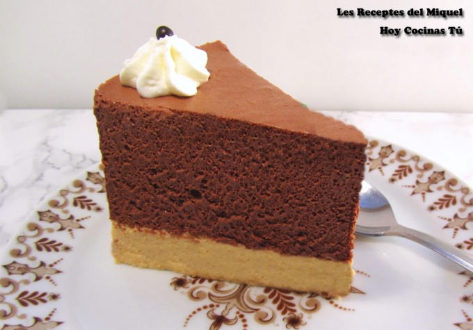 Bavaroise de turrón y chocolate Tarta